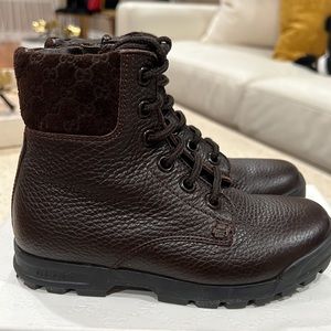 Boys Gucci Boots Leather Boots Size 27 Brown @gucci #gucci @guccikids
